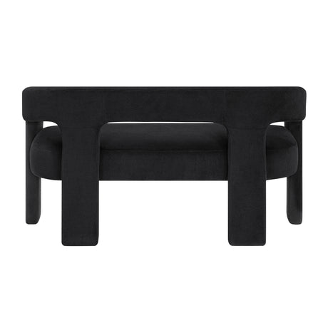 Marais Black Bench from Homelegance - Luna Furniture