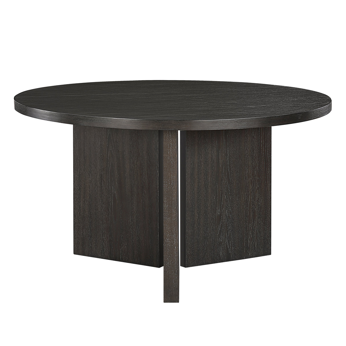 Marais Ebony/Light Gray Boucle 5-Piece Round Dining Set from Homelegance - Luna Furniture