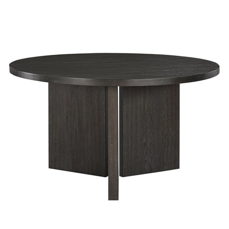 Marais Ebony/Light Gray Boucle 5-Piece Round Dining Set from Homelegance - Luna Furniture