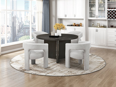 Marais Ebony Round Dining Table from Homelegance - Luna Furniture