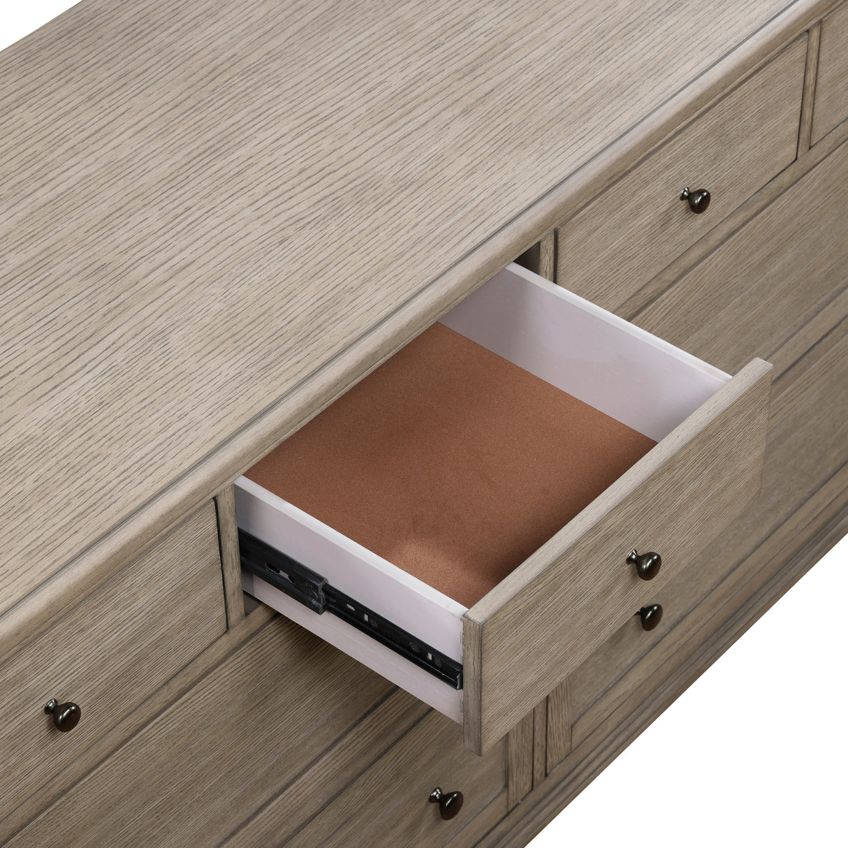 french oak grey dresser Furinno Tidur 3-Drawer Bedroom Dresser in French Oak Grey, Solid & Assembled