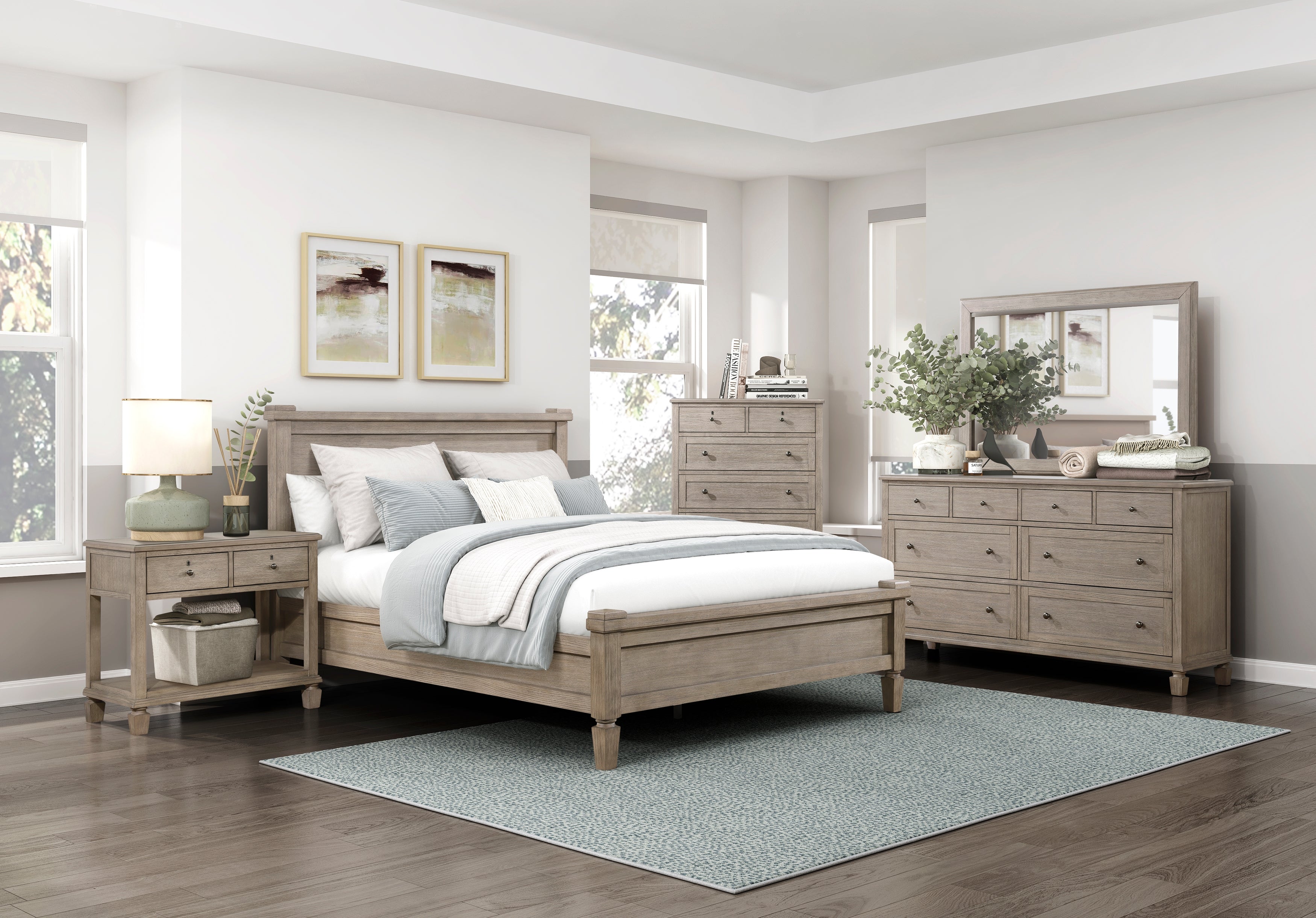 Marceline Gray Oak Dresser – Luna Furniture