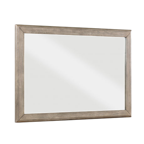 Marceline Gray Oak Mirror (Mirror Only) from Homelegance - Luna Furniture