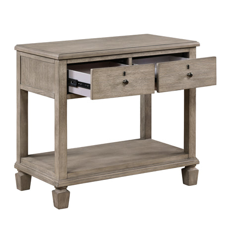 Marceline Gray Oak Canopy Platform Bedroom Set from Homelegance - Luna Furniture