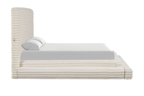 Mariah Beige King Platform Bed from Happy Homes - Luna Furniture