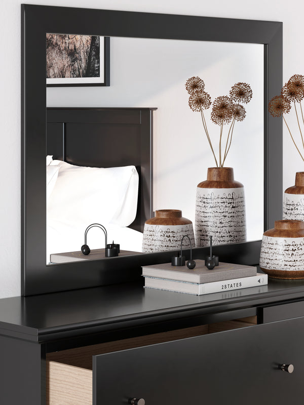 Maribel Black Bedroom Mirror (Mirror Only)