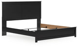 Maribel King Panel Bed with Mirrored Dresser and 2 Nightstands in Black from Ashley Furniture - Luna Furniture
