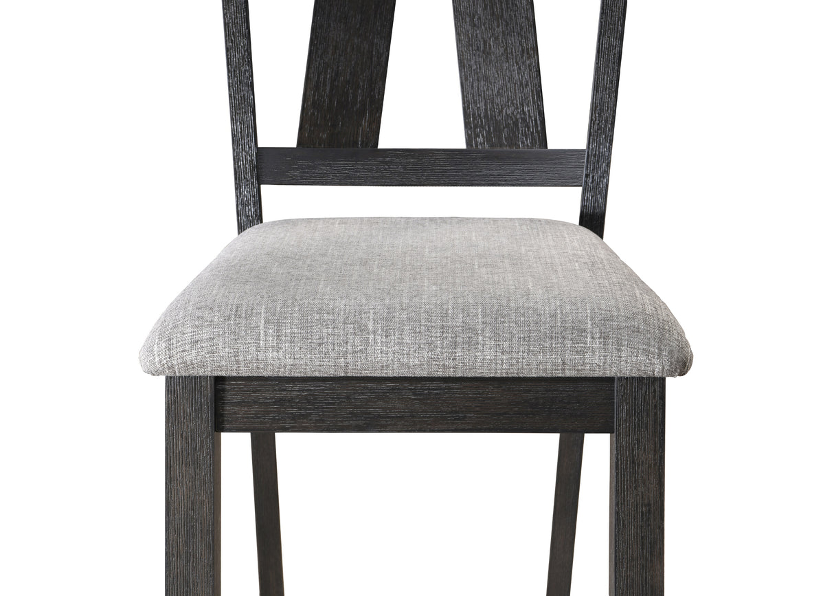 Maribelle Wheat Charcoal Extendable Dining Set from Crown Mark - Luna Furniture