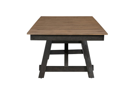 Maribelle Wheat Charcoal Extendable Dining Table from Crown Mark - Luna Furniture