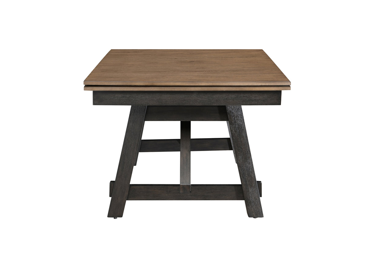 Maribelle Wheat Charcoal Extendable Dining Table from Crown Mark - Luna Furniture