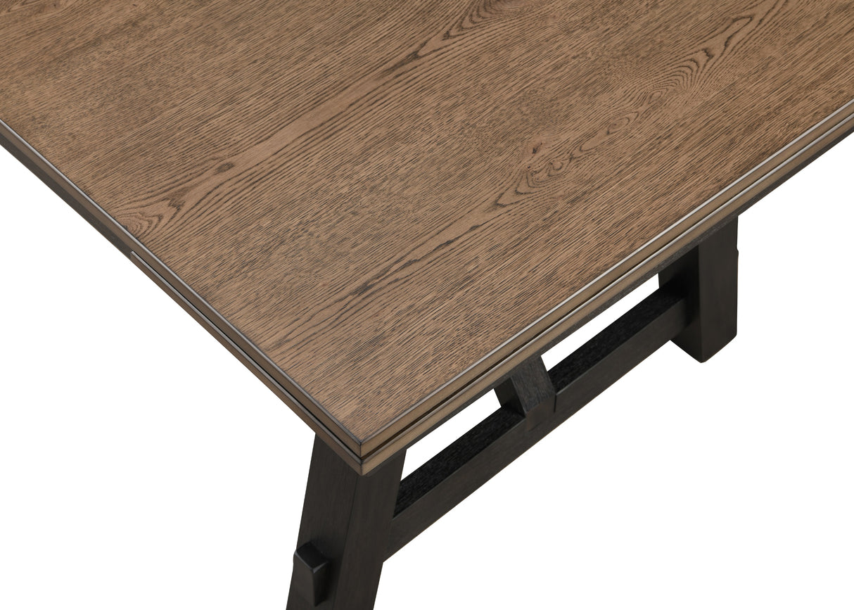 Maribelle Wheat Charcoal Extendable Dining Table from Crown Mark - Luna Furniture