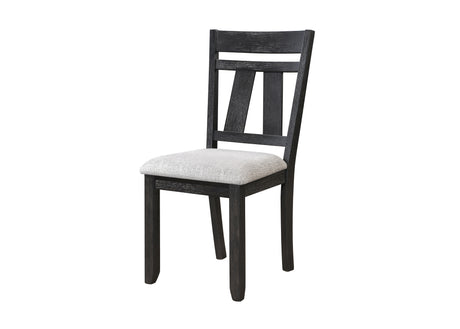 Maribelle Wheat Charcoal Side Chair, Set of 2 from Crown Mark - Luna Furniture