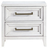 Marielle Distressed White 2-Drawer Nightstand from Coaster - Luna Furniture