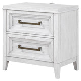 Marielle Distressed White 2-Drawer Nightstand from Coaster - Luna Furniture