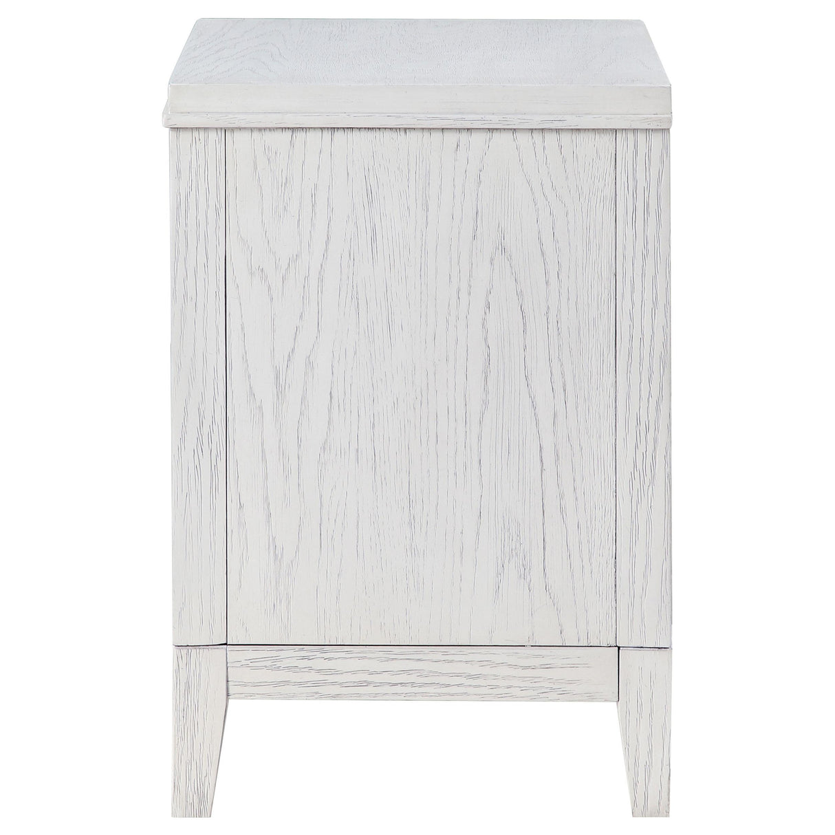 Marielle Distressed White 2-Drawer Nightstand from Coaster - Luna Furniture