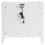 Marielle Distressed White 2-Drawer Nightstand from Coaster - Luna Furniture