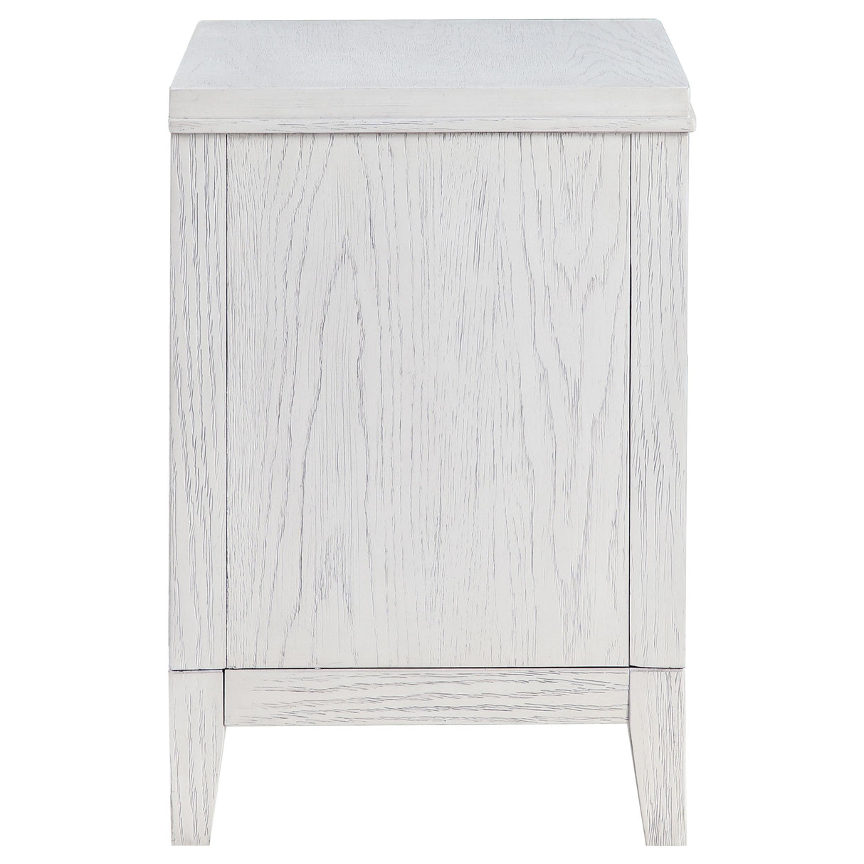 Marielle Distressed White 2-Drawer Nightstand from Coaster - Luna Furniture