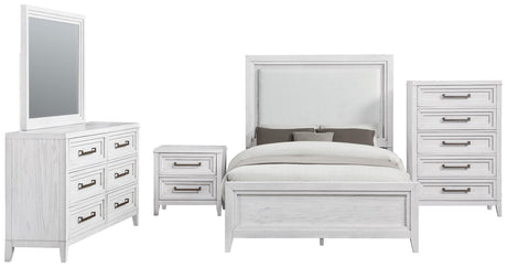 Marielle Distressed White Bedroom Set from Coaster - Luna Furniture