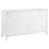 Marielle Distressed White 6-Drawer Bedroom Dresser from Coaster - Luna Furniture