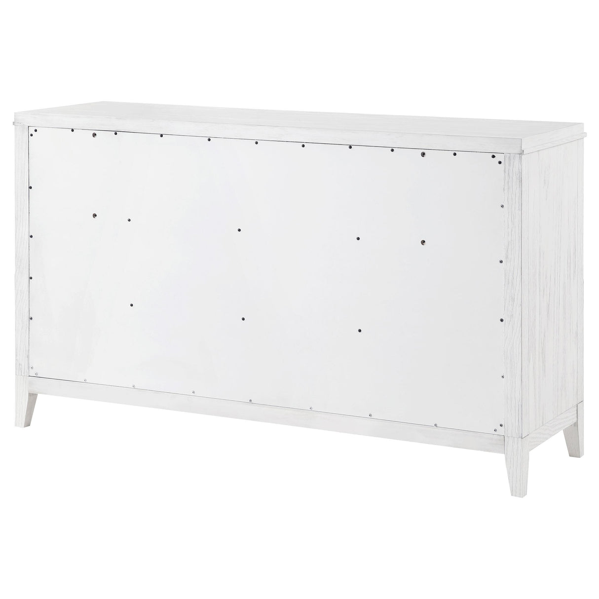 Marielle Distressed White 6-Drawer Bedroom Dresser from Coaster - Luna Furniture