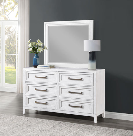 Marielle Distressed White Bedroom Set from Coaster - Luna Furniture