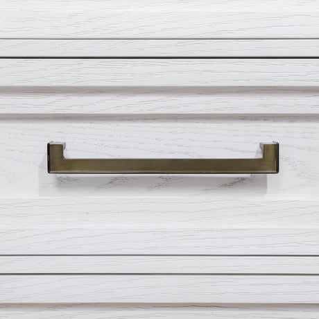 Marielle Distressed White 6-Drawer Dresser with Mirror from Coaster - Luna Furniture