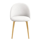 Marion Mid Century Modern Dining Chair (Set of 2) Cream Boucle from Ashcroft Furniture - Luna Furniture