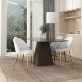 Marion Mid Century Modern Dining Chair (Set of 2) Cream Boucle from Ashcroft Furniture - Luna Furniture