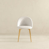 Marion Mid Century Modern Dining Chair (Set of 2) Cream Boucle from Ashcroft Furniture - Luna Furniture