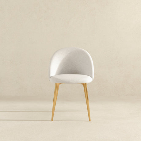 Marion Mid Century Modern Dining Chair (Set of 2) Cream Boucle from Ashcroft Furniture - Luna Furniture