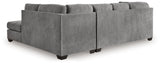 Marleton Gray 2-Piece Sectional with Ottoman from Ashley - Luna Furniture