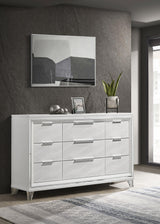 Marmore White 9-Drawer Dresser from Coaster - Luna Furniture