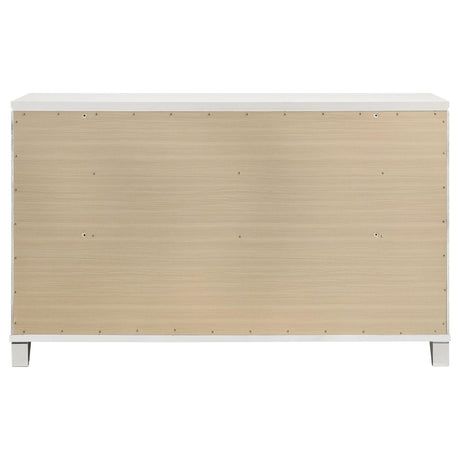 Marmore White 9-Drawer Dresser from Coaster - Luna Furniture
