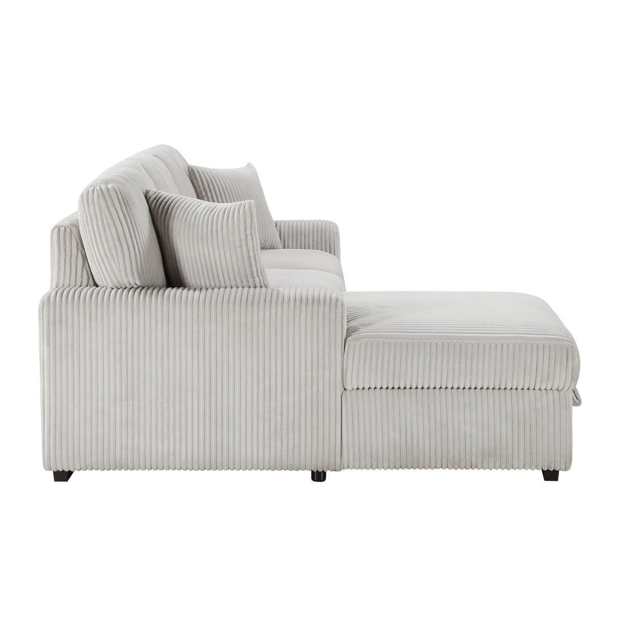Marsh Gray 2-Piece Sectional with Left Chaise from Homelegance - Luna Furniture