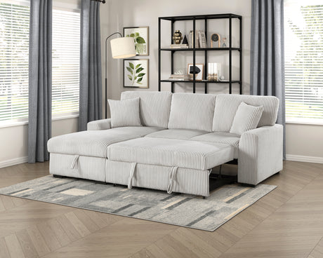 Marsh Gray 2-Piece Sectional with Left Chaise from Homelegance - Luna Furniture