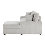 Marsh Gray 2-Piece Sectional with Right Chaise from Homelegance - Luna Furniture