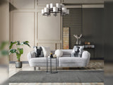 Marsilya Gray 4-Piece Living Room Set (2 Sofa & 2 Chair) from Furnia - Luna Furniture