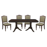 Marston Dark Cherry 5-Piece 96" Extendable Dining Set from Homelegance - Luna Furniture