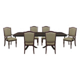 Marston Dark Cherry 7-Piece 96" Extendable Dining Set from Homelegance - Luna Furniture