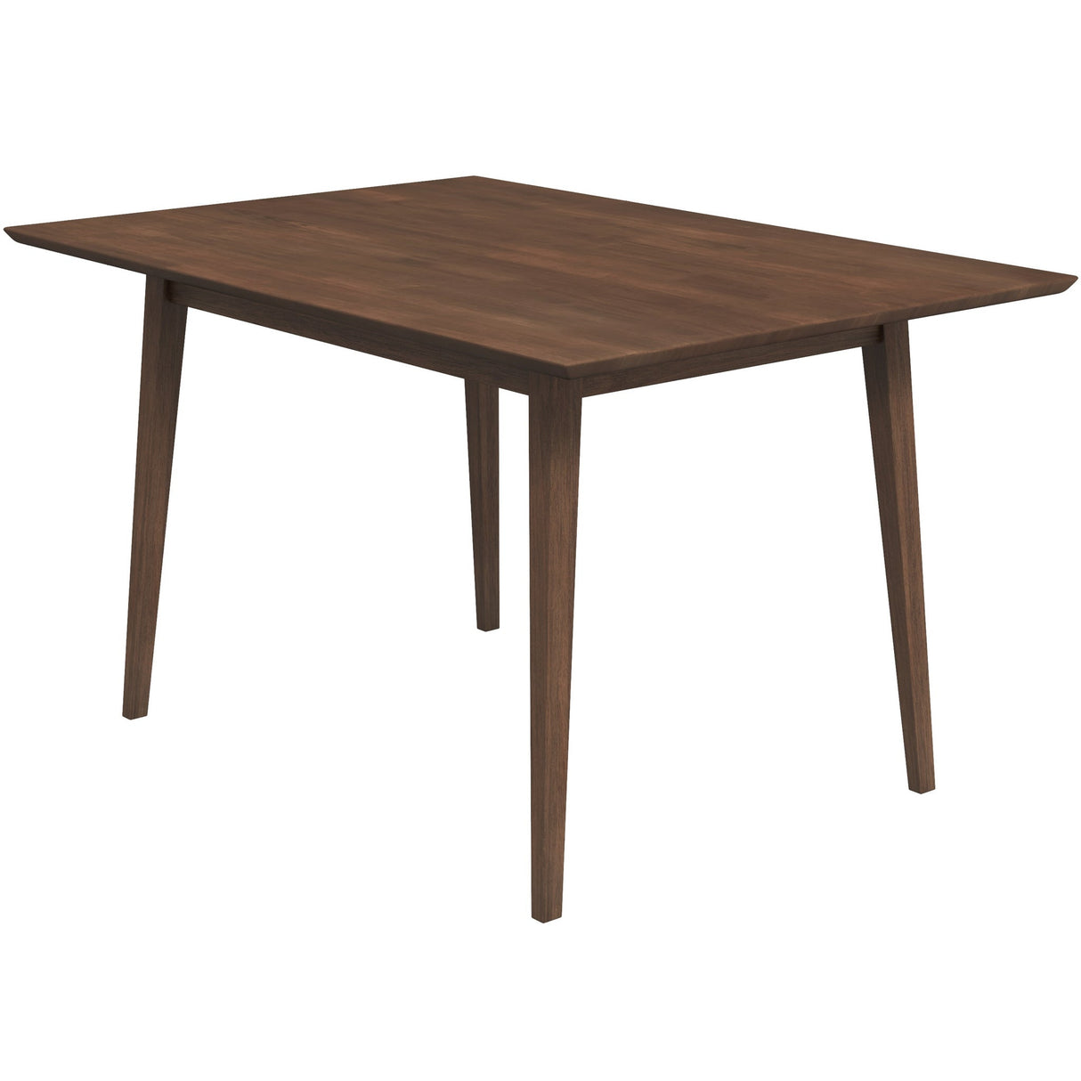 Mary Modern Style Solid Wood Rectangular Dining Kitchen Table Walnut / 47" from Midinmod - Luna Furniture