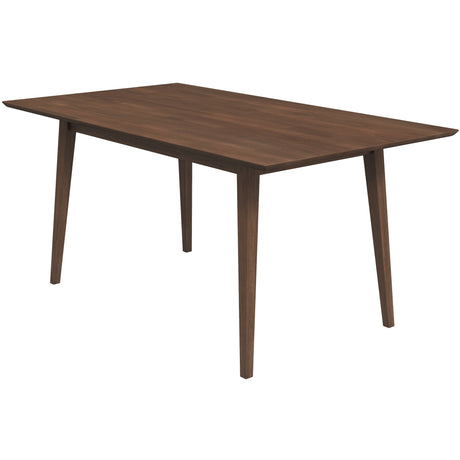 Mary Modern Style Solid Wood Rectangular Dining Kitchen Table Walnut / 63" from Ashcroft Furniture - Luna Furniture