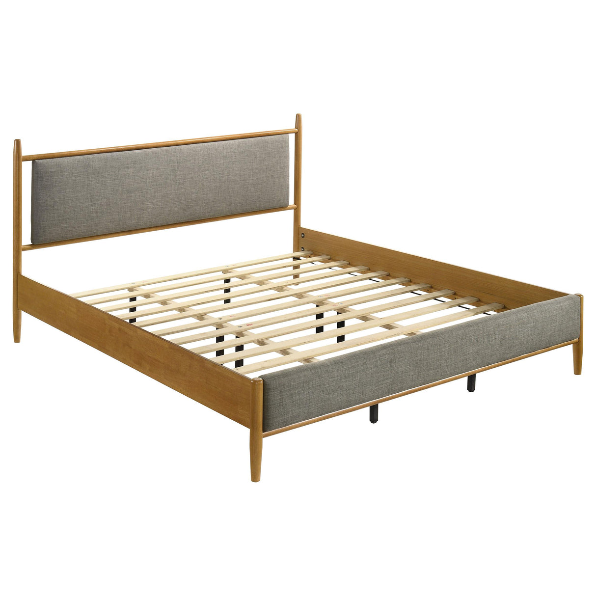 Mason Light Brown 46-inch Eastern King Panel Platform Bed from Coaster - Luna Furniture