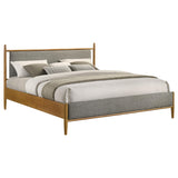 Mason Light Brown 46-inch Eastern King Panel Platform Bed from Coaster - Luna Furniture
