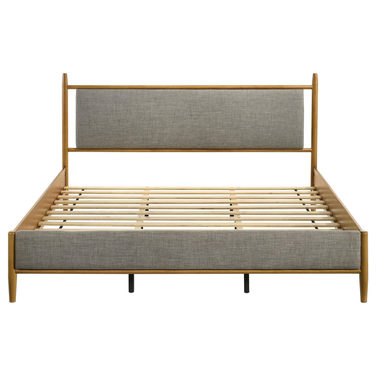 Mason Light Brown 46-inch Eastern King Panel Platform Bed from Coaster - Luna Furniture