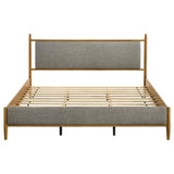 Mason Light Brown 46-inch Eastern King Panel Platform Bed from Coaster - Luna Furniture