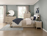 Matteo Light Oak Upholstered Storage Platform Bedroom Set from Homelegance - Luna Furniture