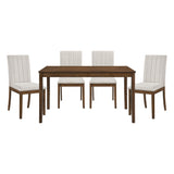 Maude Chestnut 5-Piece Dining Set from Homelegance - Luna Furniture