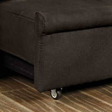 Mavis Dark Brown Futon Sofa from Furniture of America - Luna Furniture