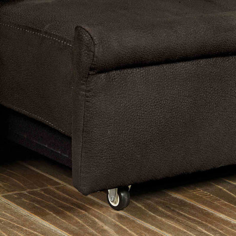 Mavis Dark Brown Futon Sofa from Furniture of America - Luna Furniture