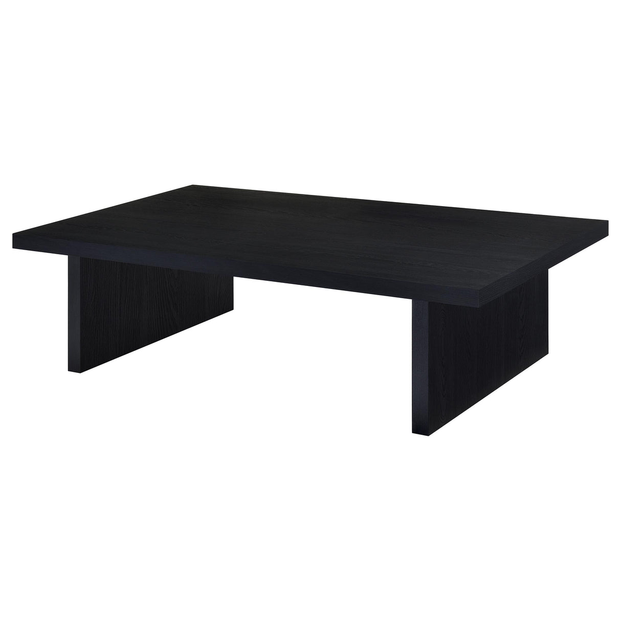 Max Black Rectangular Laminate Coffee Table from Coaster - Luna Furniture